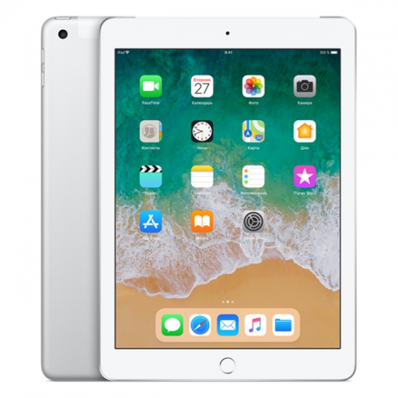   Apple iPad 9.7&quot; 2018 32GB Wi-Fi + Cellular (4G) Silver  MR6P2