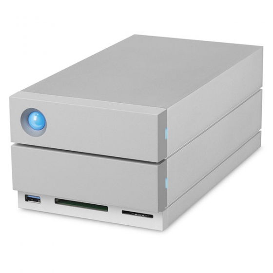 Файловый накопитель Lacie 2big Thunderbolt 3 &amp; USB-C 3.1 &amp; USB 3.0 20ТБ Silver серебристый STGB20000400