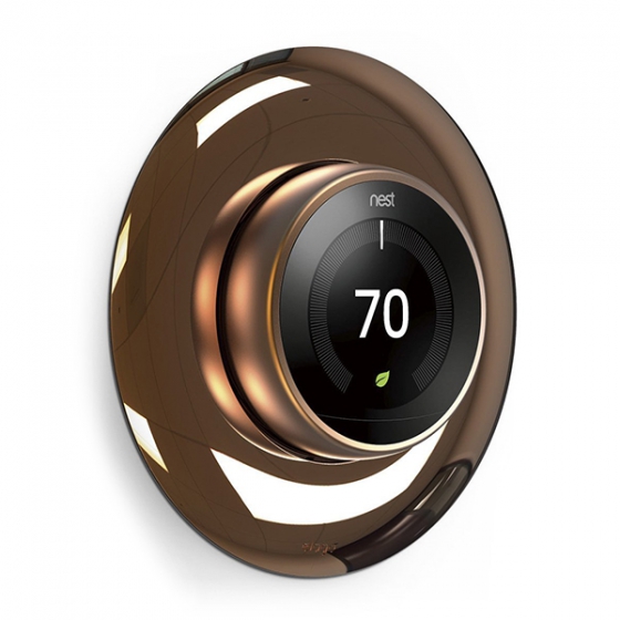   Elago Wall Plate Cover Chrome Bronze  Nest Learning Thermostat 1/2/3  ENET-ABSPAD-CBZ