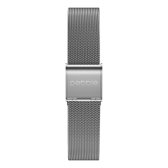   Pebble Metal Band Silver  Pebble Time Round 14mm 