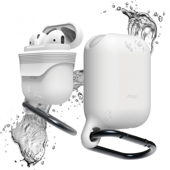 Влагостойкий чехол Elago Waterproof Hang Case White для Apple AirPods Case белый EAPWF-WH