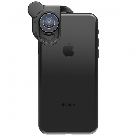 Эксклюзивный объектив Olloclip Fisheye + Macro 15x Lens для iPhone X черный