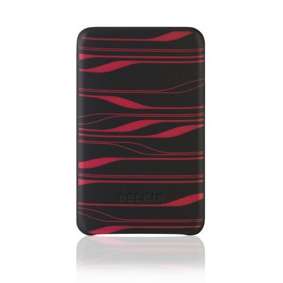 ����������� ����� Belkin Textured Silicone Sleeve Black/infrared ��� iPod Classic ������/������� F8Z391-BKI