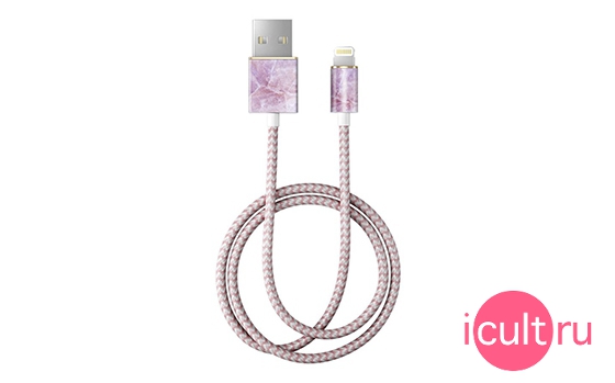 iDeal Fashion Lightning Cable Pillion Pink Marble