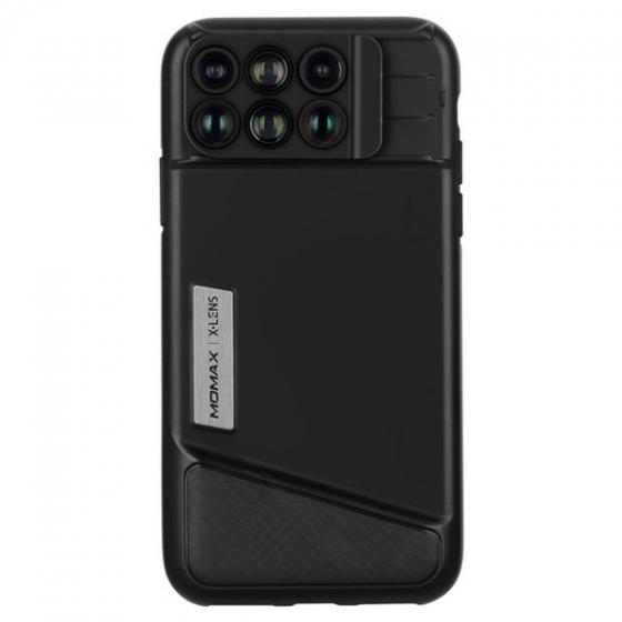     Momax 6-in-1 Lens Case Black  iPhone X  CAMC1D