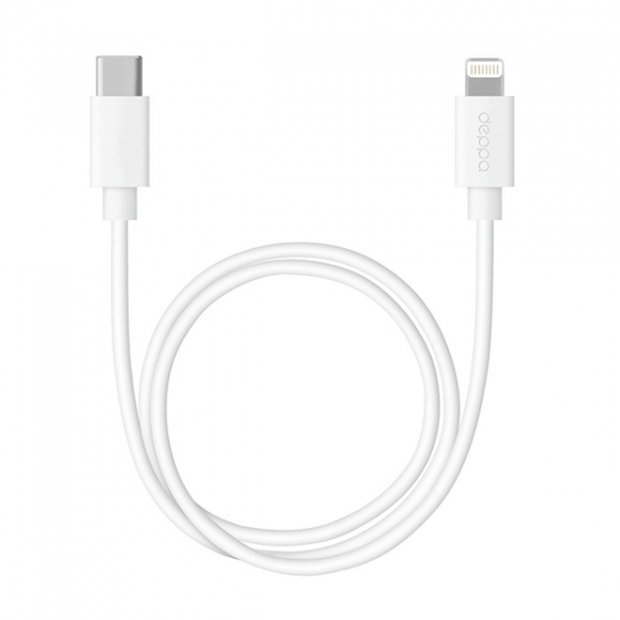  Deppa USB-C to Lightning Cable Power Delivery 1,2  White  72280