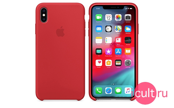 Apple Silicone Case (PRODUCT) Red iPhone XS Max