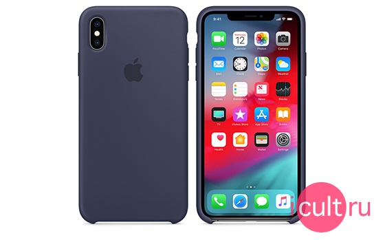 Apple Silicone Case Midnight Blue iPhone XS Max