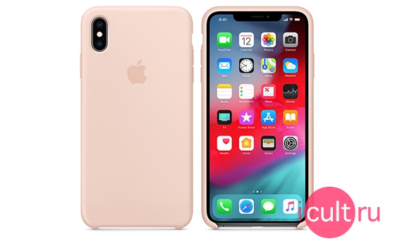 Apple Silicone Case Pink Sand iPhone XS Max