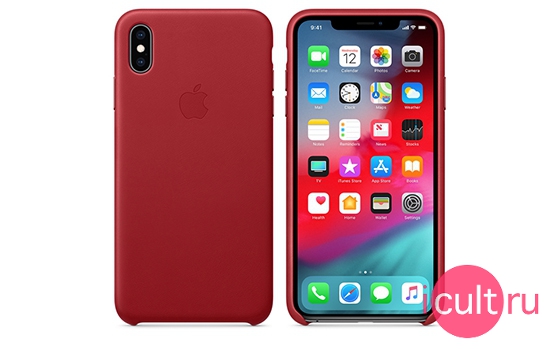 Apple Leather Case (PRODUCT) Red iPhone XS Max