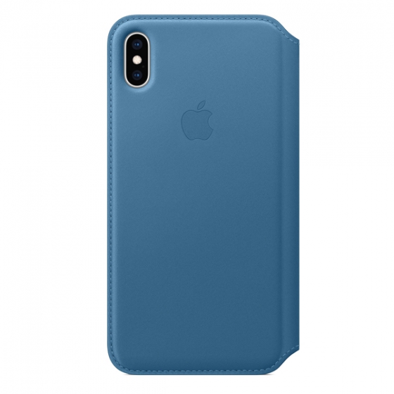  - Apple Leather Folio Case Cape Cod Blue  iPhone XS Max   MRX52ZM/A
