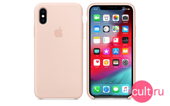 Apple Silicone Case Pink Sand iPhone XS