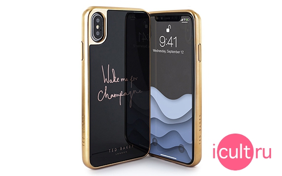 Ted Baker HD Glass Case Champagne iPhone X/XS