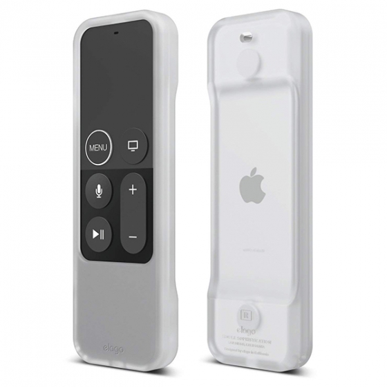 Силиконовый чехол с ремешком Elago R1 Intelli Case Clear для пульта Apple Siri Remote прозрачный ER1-CR