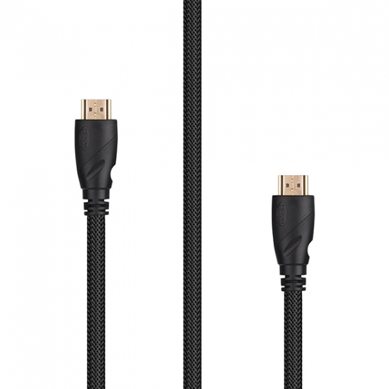 Кабель Rombica Digital HX50B HDMI 2.0b Cable 5K 30Hz 18Гбит/с 5 метров Black черный CB-HX50B