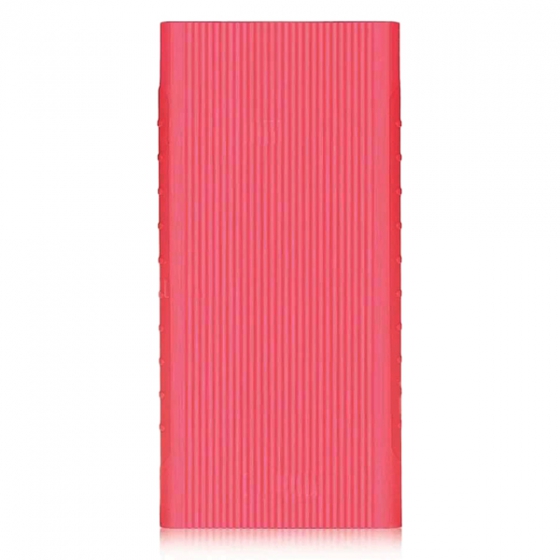 Силиконовый чехол Xiaomi Silicone Case для Xiaomi Mi Power Bank 2i 10000mAh розовый
