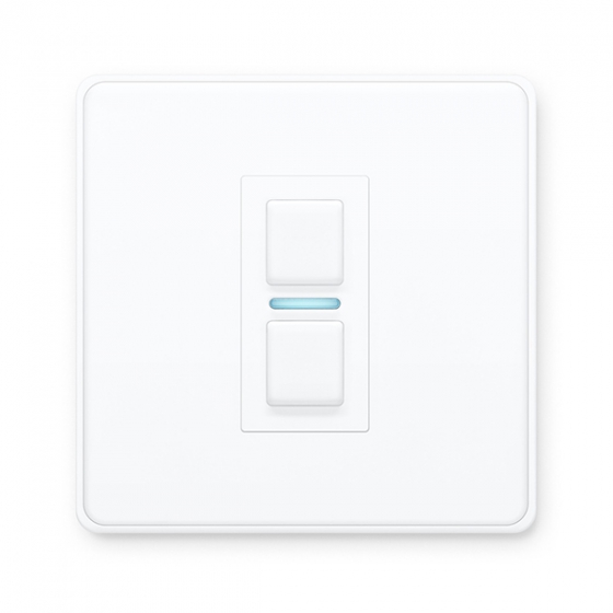 Умный выключатель (2 кнопочный) Lightwave Smart Dimmer для iOS/Android устройств белый L21