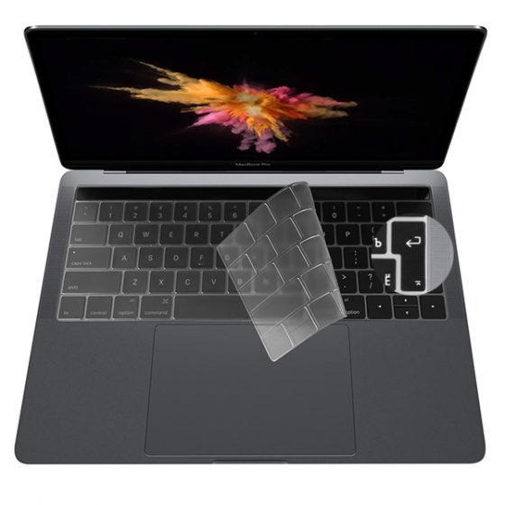 Защитная накладка на клавиатуру iCult Keyboard Cover EU для MacBook Pro 13/15&quot; 2016/17/18 without Touch Bar прозрачная