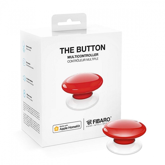   Fibaro The Button Apple Home Kit Red  FGBHPB-101-3
