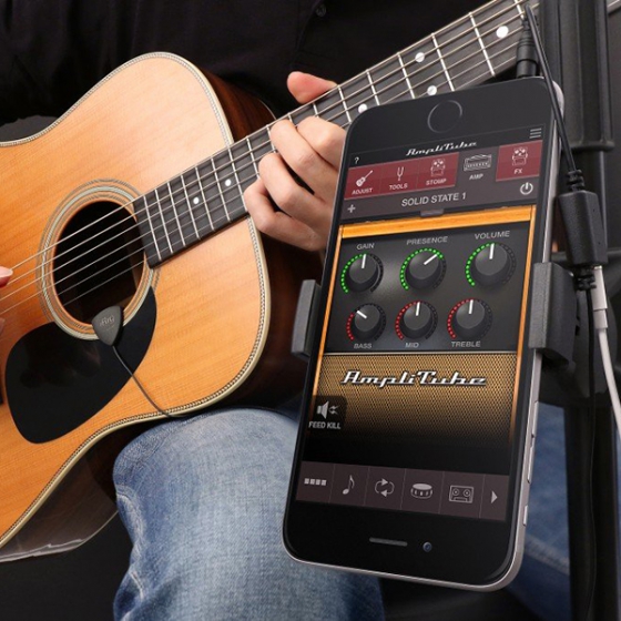 Звукосниматель IK Multimedia iRig Acoustic для iOS устройств черный IP-IRIG-ACOUSTIC-IN