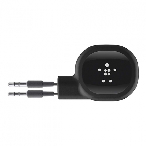 Аудиокабель-рулетка Belkin 3.5mm Retractable Audio Cable 1 метр Black черный AV10094bt1M