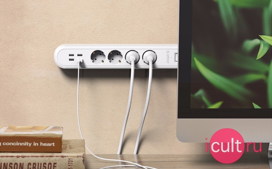 Orico Outlet Surge Protector with USB Charger