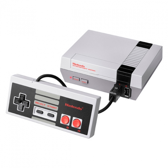 Игровая консоль + 30 игр Nintendo NES Classic Mini серая