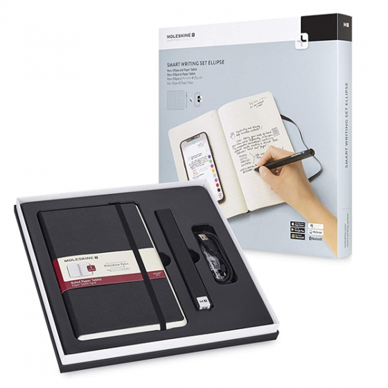 Набор Moleskine Smart Writing Set блокнот Paper Tablet и ручка Pen Plus Ellipse черный SWSA