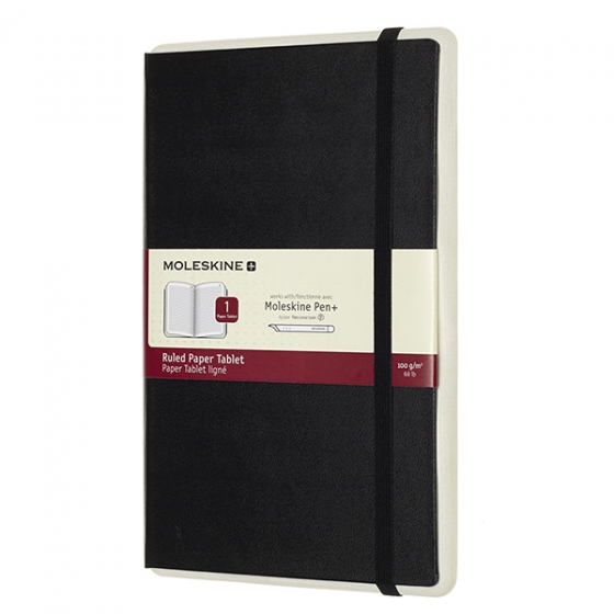 Блокнот Moleskine Ruled Paper Tablet L для Moleskine Pen Plus черный (разлинованный) PTNL31HBK01