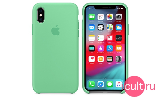 Apple Silicone Case Spearmint iPhone XS