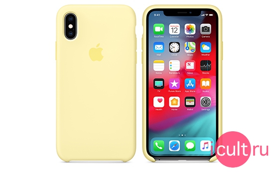 Apple Silicone Case Mellow Yellow iPhone XS