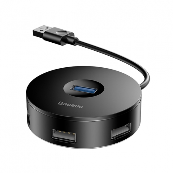 USB- Baseus Round Box USB Hub CAHUB-F01 Black 