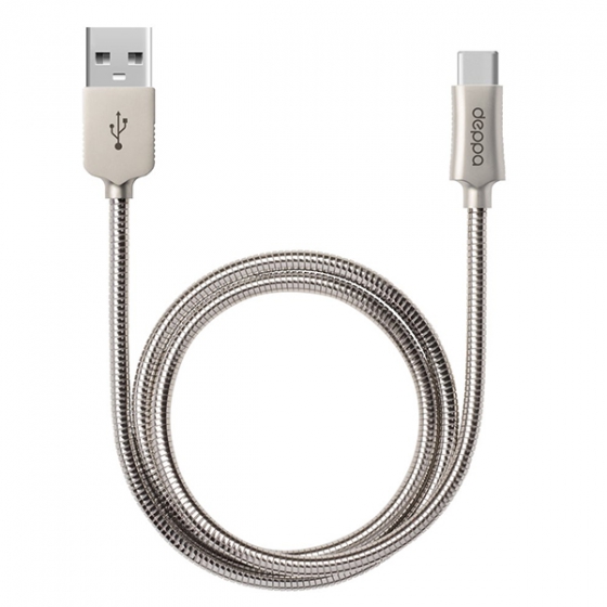    Deppa Steel USB - USB Type-C 1,2   72274