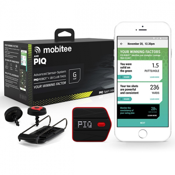     Mobitee &amp; PIQ Wearable Golf Sport Tracker  iOS/Android   BGOLF1