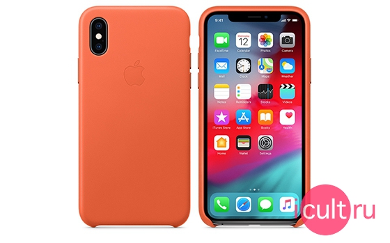 Apple Leather Case Sunset iPhone XS