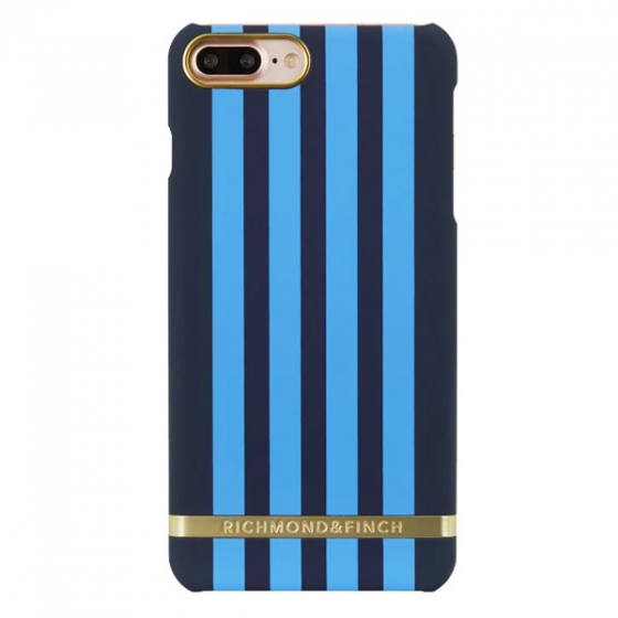 Чехол Richmond &amp; Finch Reverside Satin Stripes для iPhone 7/8 Plus темно-синий/голубой IP7-0977
