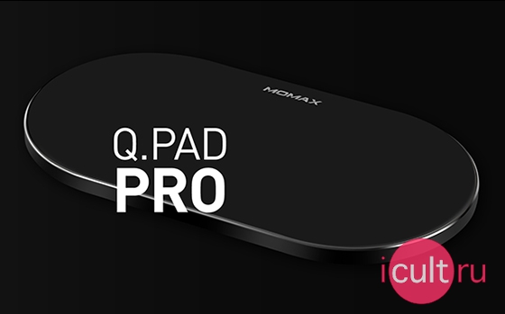 Momax Q.Pad Pro Qual-Coil Wireless Charger Black