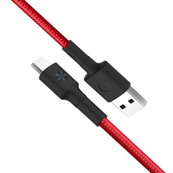 Кевларовый кабель Xiaomi ZMI Micro USB 1 метр Red красный AL603