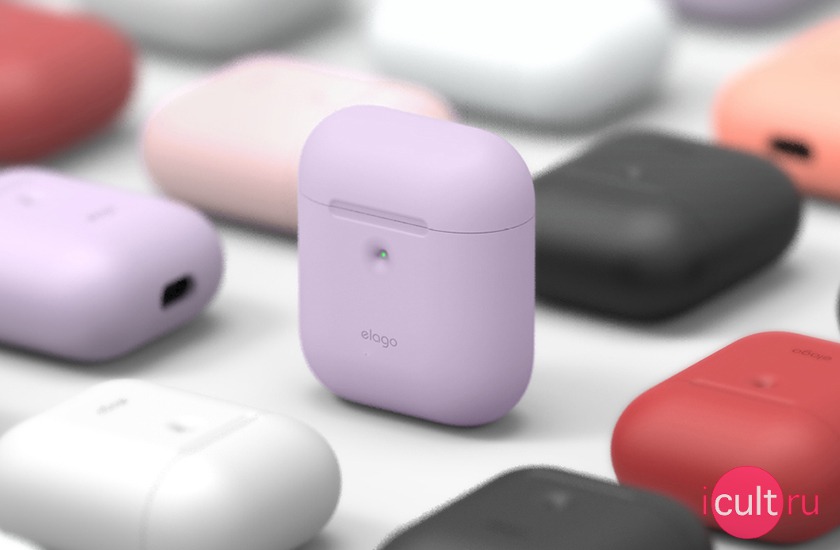 Elago A2 Silicone Case Lavender  Apple AirPods 2 Wireless Charging Case
