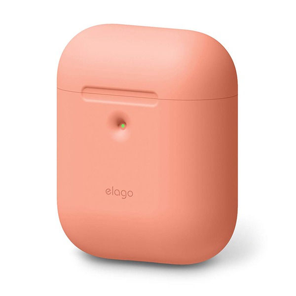   Elago A2 Silicone Case Peach  Apple AirPods Wireless Charging Case  EAP2SC-PE