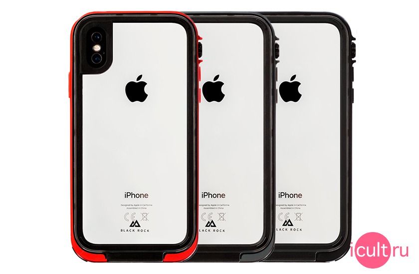 Black Rock 360 Hero Case Red  iPhone X