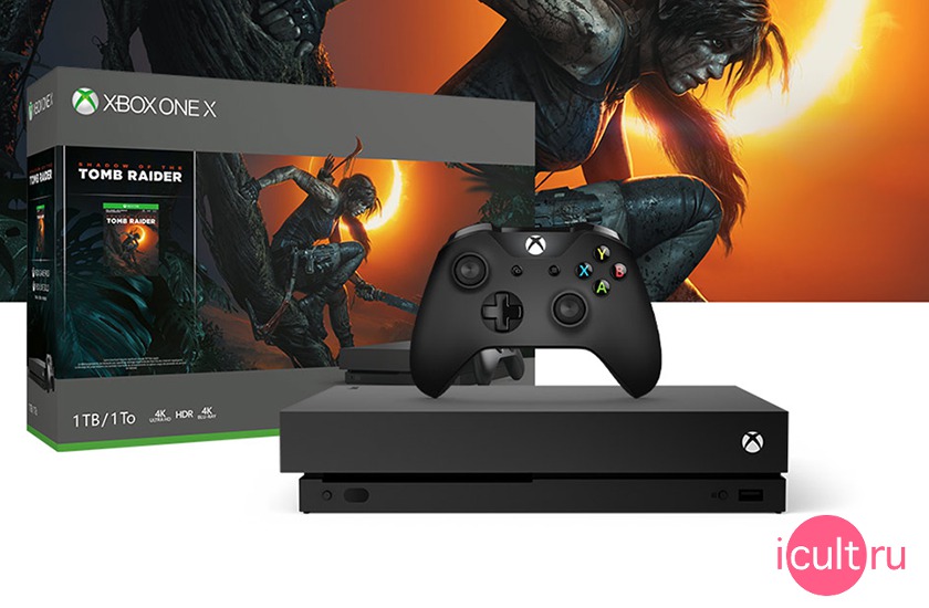 Microsoft Xbox One X + Shadow of the Tomb Raider
