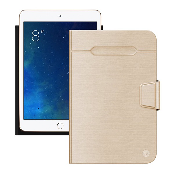 Чехол-книжка Deppa Wallet Tablet Fold Gold для планшетов 8&quot; золотой 87032