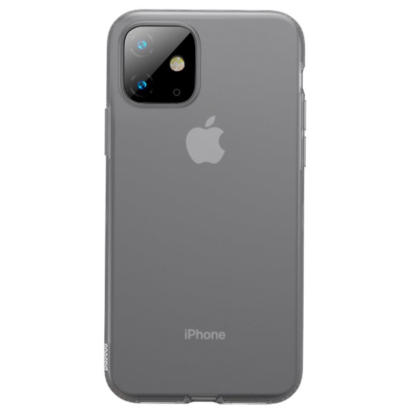  Baseus Jelly Liquid Silica Gel Transparent Black  iPhone 11 - WIAPIPH61S-GD01