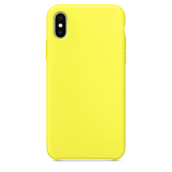 Силиконовый чехол Adamant Silicone Case для iPhone X ярко-желтый