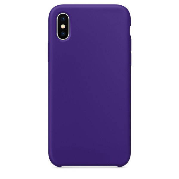 Силиконовый чехол Adamant Silicone Case для iPhone X ультрафиолетовый