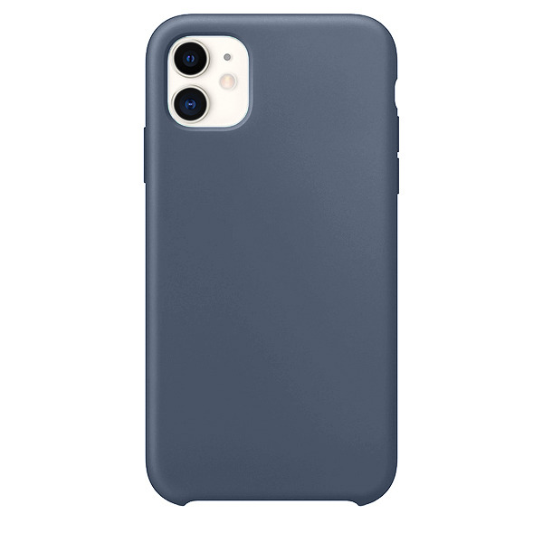 Силиконовый чехол Adamant Silicone Case для iPhone 11 серо-синий