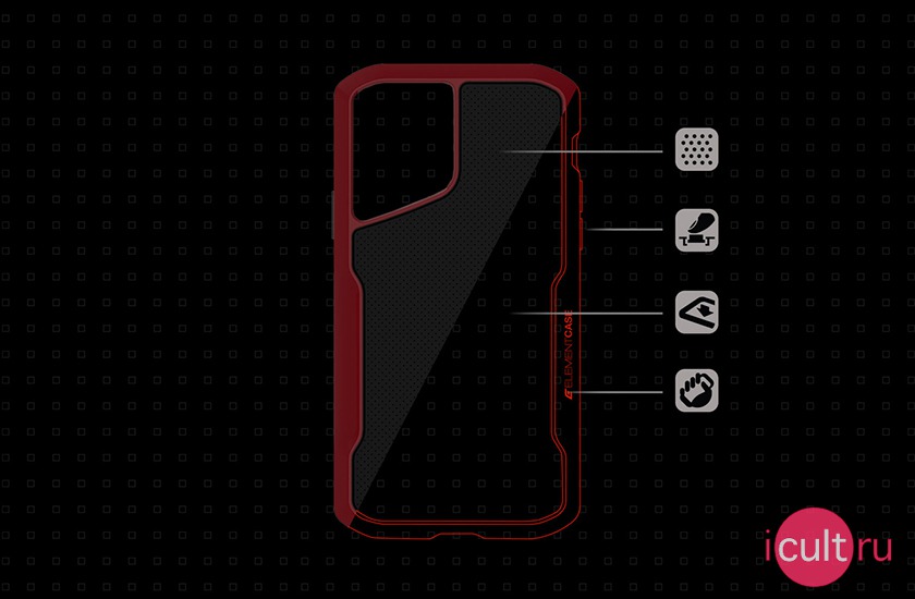 Element Case Shadow Oxblood  iPhone 11 Pro Max