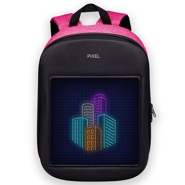 Интерактивный рюкзак с дисплеем Pixel One для ноутбуков до 15&quot; розовый