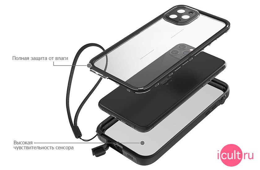Catalyst Waterproof Case Black  iPhone 11 Pro Max